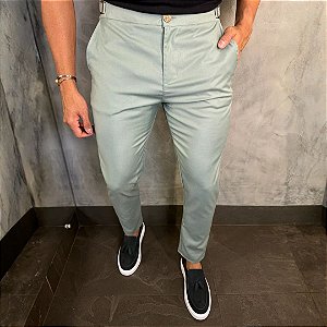 Calça Alfaiataria Firenze com ajuste Verde Menta