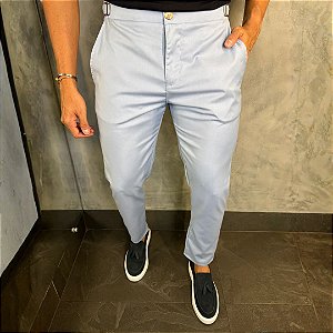 Calça Alfaiataria Firenze com ajuste Azul bebê