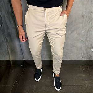 Calça Alfaiataria Firenze com ajuste Areia