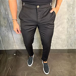 Calça Alfaiataria Firenze com ajuste Preto
