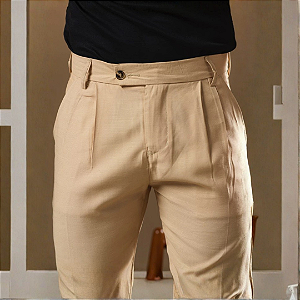 Calça alfaiataria Grécia Bege