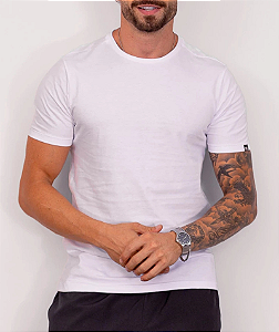 Camiseta Branca Algodão Pima