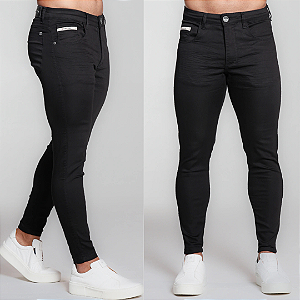 Calça Jeans Skinny Preta Básica