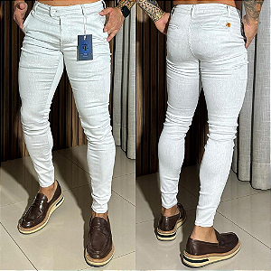 Calça Alfaiataria Cós Italiano Branca