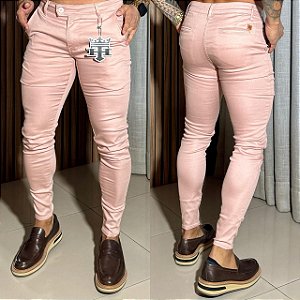 Calça Alfaiataria Cós Italiano Rosa
