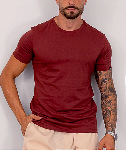 Camiseta Terracota Algodão Pima