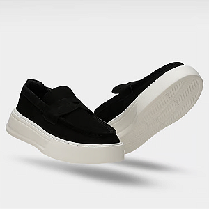 Loafer Yokohama Nobuck Preto