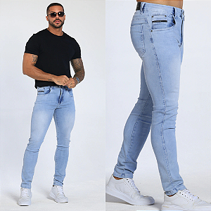 Calça Jeans Slim Delavé
