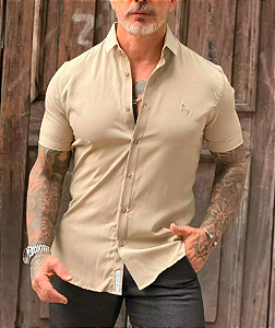 Camisa Ultra Tech Mescla MC Bege