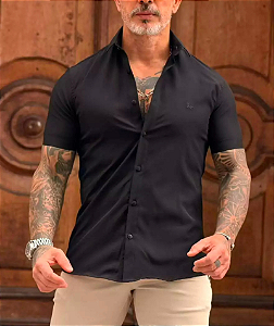 Camisa Ultra Tech Mescla MC Preto