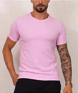 Camiseta Tricot Rosa BB