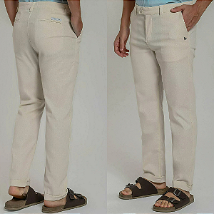 Calça Alfaiataria Linho Natural