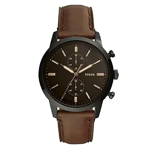 Relógio Fossil Masculino Fs5437 Cronógrafo Black