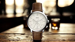 Relógio Fossil Masculino Fs5381 Cronógrafo White