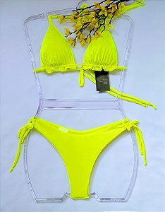 Biquini cortininha/fio duplo Limão ( Essence )