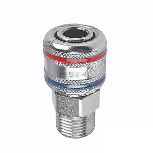 Engate Rápido De Ar 1/4   Rosca 1/2  Compressor