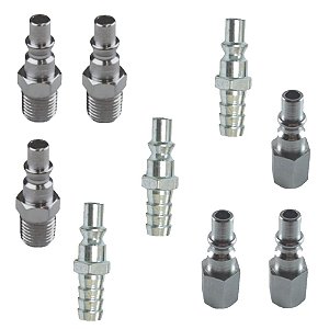 9 Pino Engate Rápido Pneumático 1/4 Compressor