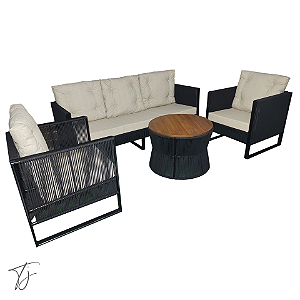 Conjunto Veneza 5 lugares com mesa
