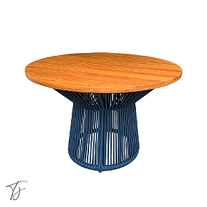 Mesa de Jantar Roma Com Tampo em Madeira