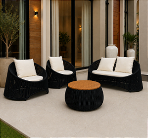 Conjunto Panamá com mesa de centro