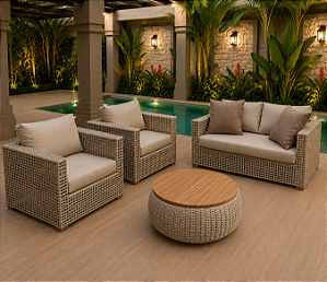 Conjunto 4 lugares com Mesa