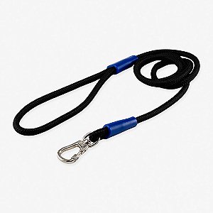 Guia de corda para cachorros Classic Black Azul