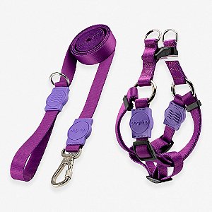 Kit Guia 2 Metros + Peitoral Americano Purple