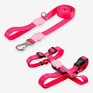 Kit Guia 2 Metros + Peitoral H Rose
