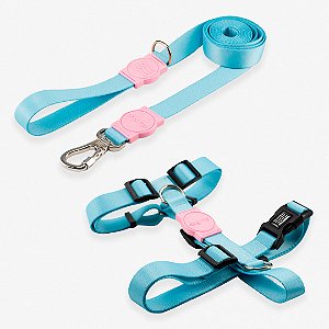 Kit Guia 2 Metros + Peitoral H Aqua