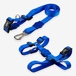 Kit Guia Mãos Livres + Peitoral H Smart Blue