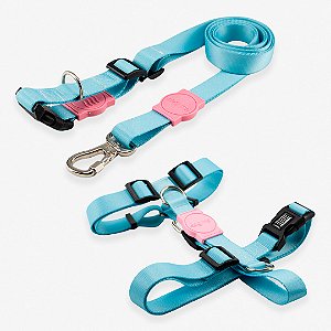 Kit Guia Mãos Livres + Peitoral H Smart Aqua