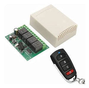 Controle Remoto Sem Fio Acionamento Rele 2 Canais 12v 24v (NOVO)