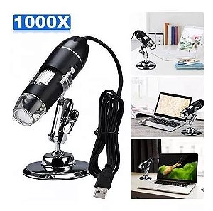 Lupa Câmera Microscópio Eletrônico 1000x  Dx4 Usb Hd Zoom