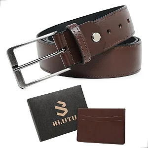Cinto Slim Oldmoney Masculino Couro Legítimo Café + Brinde