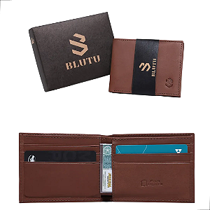 Carteira Masculina Porta Cartões E Cnh Slim Couro Legítimo