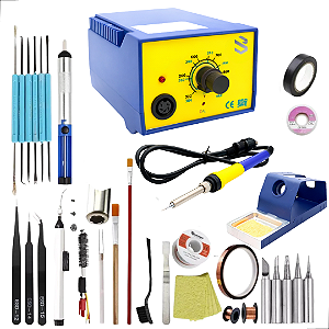 Kit Estação 936 Completa De Retrabalho Solda-soprador 220v