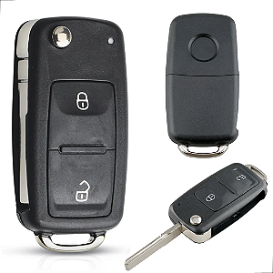 Carcaça Chave Canivete Vw G6 2 Botões Gol Saveiro Voyage Up