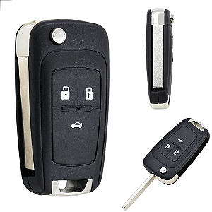 Capa Chave Canivete Gm Cruze Onix Tracker Montana S10 3 Botões