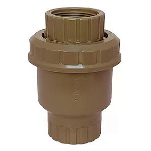 Válvula de Retenção Soldável Tigre 32mm (1") em PVC – Marrom