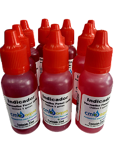 Kit Com 10 Soluções Teste de PH CMB Aqua 23ml