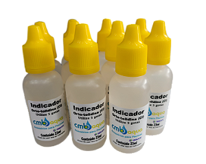 Kit Com 10 Soluções Teste De Cloro Orto-tolidina CMB Aqua  23ml