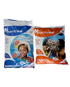 Kit Barrilha e  Sulfato de Alumínio Montreal Pacote 2 Kg