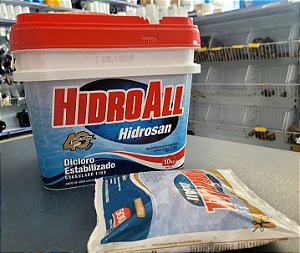 Kit Cloro Hidrosan Plus 10kg + Oxidante Oxiall 500g | Hidroall