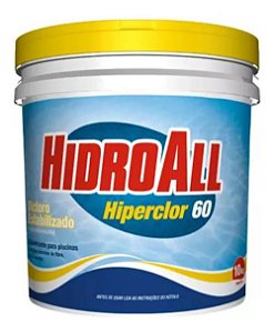 Cloro Granulado Hidroall Hiperclor 60 Para Piscinas - Balde10kg