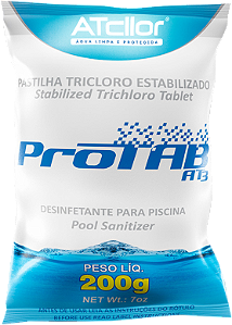 Pastilha Atcllor Protab AT3 200G - Tablete  Para Piscinas 90%