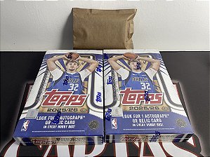 Break 408 - 2x 25-26 Topps NBA Hobby Box + Mystery Pack - 5 Autos ou Memos - Escolha o seu time