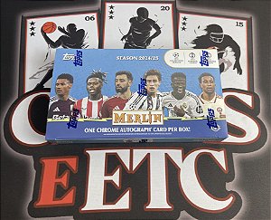 Break 427 - 2024-25 Topps Merlin UCC Hobby Box - 1 Auto - Escolha o seu Time