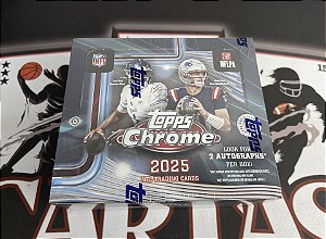 Break 489 - 2025 Topps Chrome NFL Jumbo Box - 2 Autos - Escolha o seu time