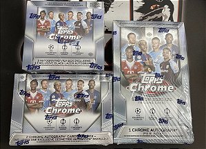 Break 490 - 2025-26 Topps Chrome UCC 1x Hobby + 1x Jumbo + 1x Breakers Delight Box - 6 Autos - Escolha o seu Time