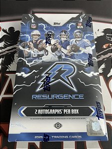 Break 520 - 2025 Topps Resurgence NFL Hobby Box - 2 Autos - Escolha o seu time